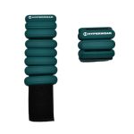 Hyperwear Stylish Wrist & Ankle Weights 1 Lb Each Teal Set Of 2 Adjustable For Walking Running Pilates Yoga Barre