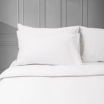 400 Thread Count Egyptian Cotton Grey Piped Edge Duvet Cover Set - Super King 260X240CM