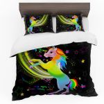 Bright Colourful Unicorn Duvet Cover Set