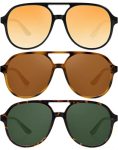 Nssiw Aviator Sunglasses For Women Polarized Retro Sun Glasses With Vintage 70S Style And Uv Protection