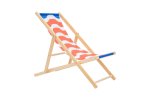 Wooden Beach Chair - Naval Wave