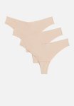 3-PACK Invisible Brazilian Briefs - Beige