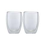 Maxwell & Williams Blend 2 Piece 350ML Double Wall Cup Set Clear