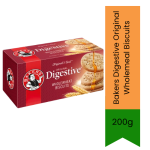 Bakers Digestive Original Wholemeal Biscuits 200G - 200G