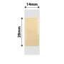 NB640 - NIIMBOT - D11 / D101 / D110 / H1S - 14X28MM - 205 ROUND GOLD TRANSPARENT LABELS