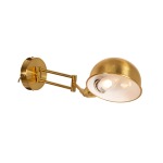 Luna Metal Adjustable Wall Light Antique Brass