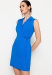 A-line Jacket Dress - Blue