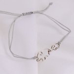 Sterling Silver And Silk Mom & Baby Ellie Bracelet