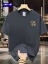 Men's Loose 100% Cotton I'm Ok Graphic Print T-shirt Casual Short Sleeve Crew Neck Tee Men's Clothing For Summer Outdoor