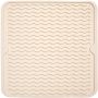 Silicone Dish Drying Mat For Multiple Usage Easy Clean Eco-friendly Heat-resistant Dish Drainer Mat For Kitchen Counter Sink Refrigerator Or Drawer