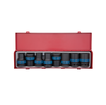 Socket Set 8PC 1" Deep Impact 17-41MM Thin Wall