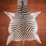 Bold-striped Zebra Hide Rug 278 X 199 Cm No. A-087