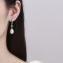 Elegant Long Drop Earrings With Faux Pearl Accents - Chic Alloy Dangle Jewelry For Women Perfect For Parties & Casual Attire