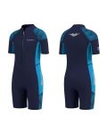 Seaskin Kids Wetsuit For Boys Toddler 2MM Front Zip Thermal Swimsuits Shorty Diving Suits