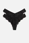 2-PACK Lace Brazilian Briefs - Black