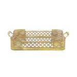 Large Mira Handled Mirror Tray Bronze