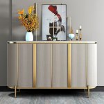 Luxury Modern Kitchen Cabinet Dining Room Side Board Black