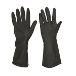 Black Rubber Gloves Industrial