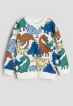 Sweatshirt - White Dinosaurs