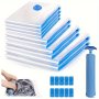 1 Piece Space Saving Vacuum Compression Bag For Clothes And Bedding - Dust And Moisture Proof Organizer Without Hand Pump Please Purchase Separately If Needed