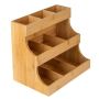 3 Layer Tea Bag Organizer Storage Holder Bamboo Tea Box Containers Tea Rack
