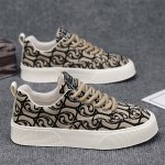 Men's Trendy Street Style Breathable Skateboard Shoes Comfy Non Slip Lace Up Eva Sneakers For Men's Outdoor Activities