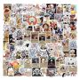 100PCS Label Waterproof Stickers Pack Art Craft - Comic Cartoon One Piece