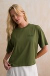 Boxy Branded T-Shirt - XL Green