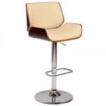 JOST Walnut Cream Wood Barstool - JY-1087W
