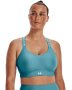 Women's Ua Infinity Mid Covered Sports Bra - Glacier Blue / Md