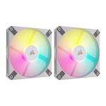 Corsair Icue AF120 Rgb Slim 120MM Pwm 2000 Rpm White Case Fan – Twin Pack
