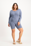 Evie Sleep Romper - Flintstone - XL