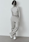 Straight Sweatpants - Light Grey Marl