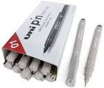 PIN-01-200 0.1MM Light Grey Uni Pin Drawing Pen Box Of 12 41-1573-LG