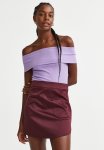 Off-the-shoulder Top - Light Purple