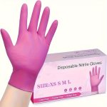 10 20 30 50 100PCS Disposable Nitrile Gloves Durable Household Cleaning Gloves Waterproof Gloves Suitable For Kitchens Cleaning