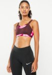 Nike W Nk Df Ic Alpha Bra Aop - Burgundy Crush & White