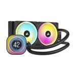 Corsair CW-9061007 Icue Link H100I Lcd Rgb 240MM Black Aio With Ips Lcd Display Liquid Cooler