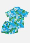 PoP Candy Resort Shirt & Short Set - Blue