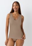 Ribbed V-neck Vest