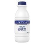Lancewood Cultured Full Cream Buttermilk 500ML