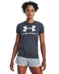Women's Ua Sportstyle Graphic Short Sleeve - Downpour Gray Md