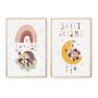 Cape Art Framed Canvas 2 Piece 40X60CM Wild Child Hug Me