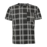Black Check Short Sleeve T-Shirt