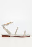 SICILY17 Ankle Tie Sandal - Silver