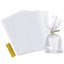 200 Pack Clear Cellophane Lunch BAGS-20.32 X 27.94 Cm Food Storage/travel