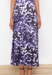 Patterned Woven Skirt - Purple