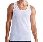 Jockey Single Athletic Eyelet Vest White