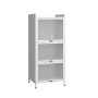 Steel 3-TIER Cupboard Standing Organizer Bakers Rack Kitchen Storage Rack - White