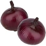 Gresorth 2 Pcs Artificial Purple Onion Fake Onions Vegetables Decorations Faux Lifelike Pu Fake Vegetable Fruit Model Decor For